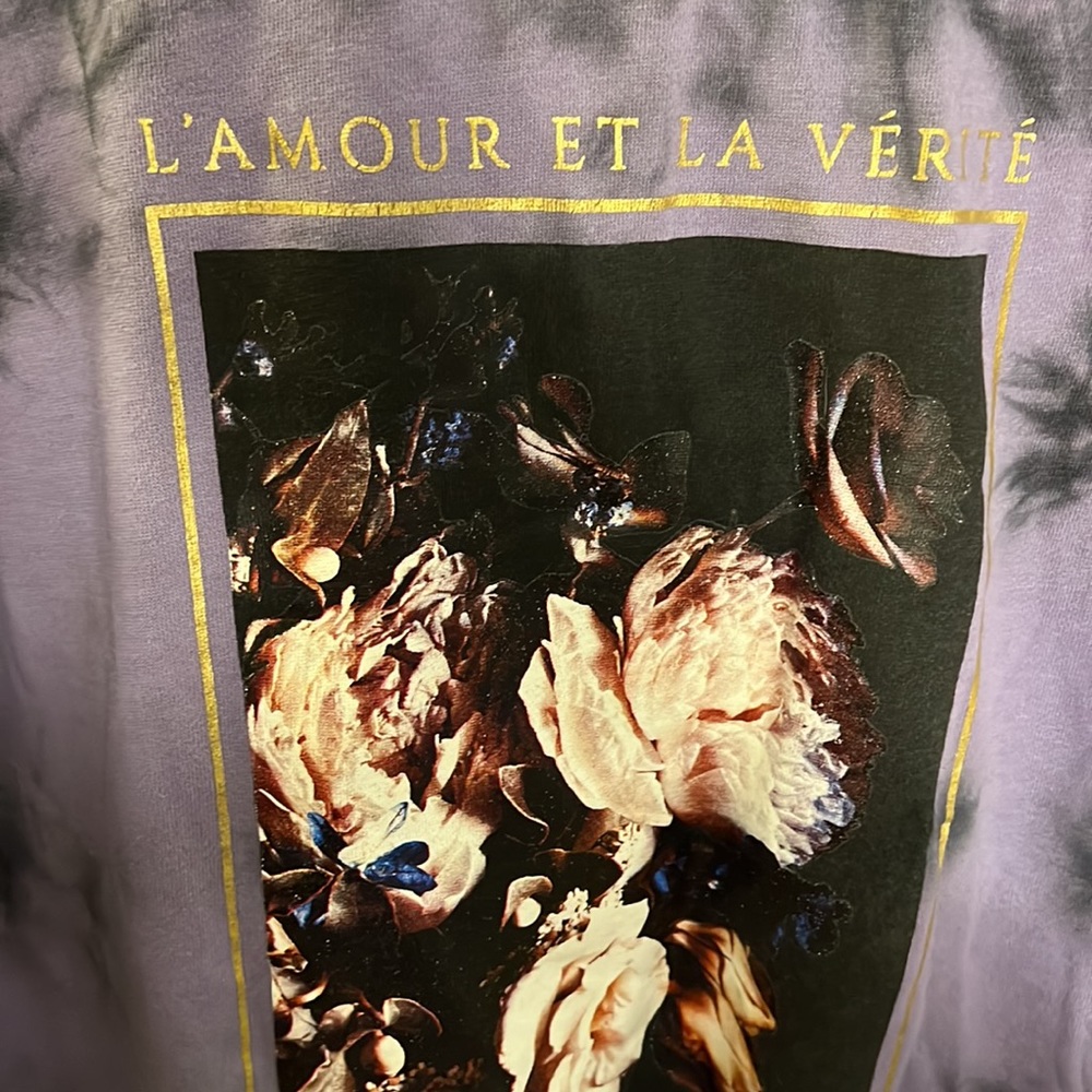 Purple tie dye crew neck - Picture 3 of 6